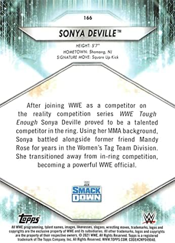 2021 Topps WWE 166 כרטיס מסחר בהיאבקות של סוניה דוויל