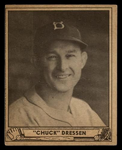 1940 כדור משחק 72 צ'אק Dressen Brooklyn Dodgers VG Dodgers