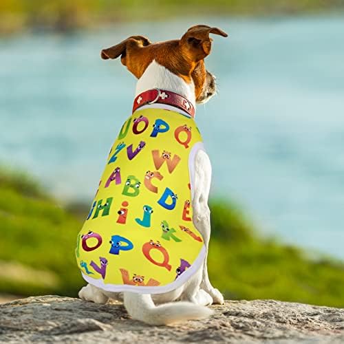 10 חלקים חולצות גור יפות הדפס בגדי כלב נושמים מחמד נושם כלב כלב בגדי חולצת בגדים סווטשירט לכלבים קטנים חתולי כלבים