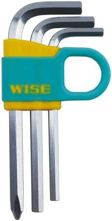 ערכת ערך WLP130-3S WISE של 3 מפתח מפתח משושה קצר 0.16, מברג 0.2 אינץ '