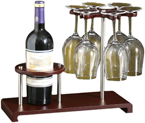 Wouji בסגנון אירופאי סגנון אדום מתלה זכוכית מתלה יין אדום מתלה כוס יין הפוך בקבוק יין מעץ מלא מתלה יין מתלה סלון סלון