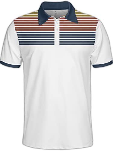 חולצות גולף של Pagymo לגברים חולצת פולו גברים מצחיק נדנדה פטריוטית חולצת דגל אמריקאית מטורפת כושר יבש פולו מודפס