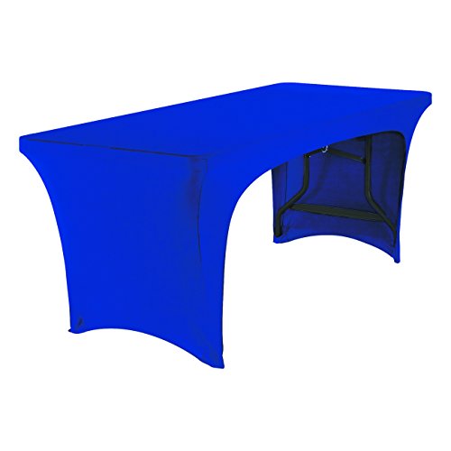 כיסוי שולחן בד קרחון IGEAR, עיצוב פתוח, פוליאסטר/סטרץ ', 30 x 72, כחול