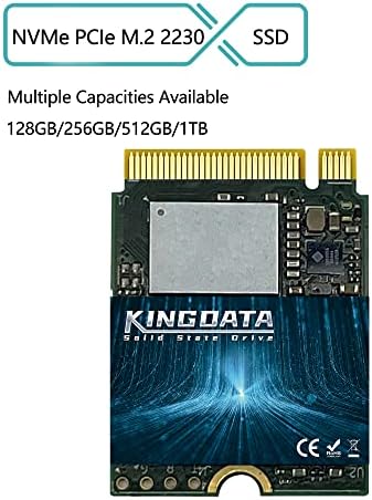 Kingdata 1TB M.2 2230 NVME PCIE SSD GEN 4.0x4 - כונן מצב מוצק פנימי תואם ל- PS5, סיפון קיטור, משטח מיקרוסופט, אולטרה -סיבוב, מחשב נייד ושולחן עבודה