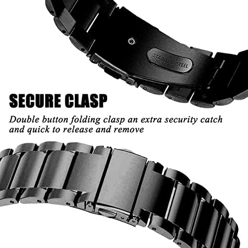 רצועת מתכת תואמת ל- Fitbit Versa/Versa 2 להקה מפלדת נירוסטה להקת שעון Versa Bracele