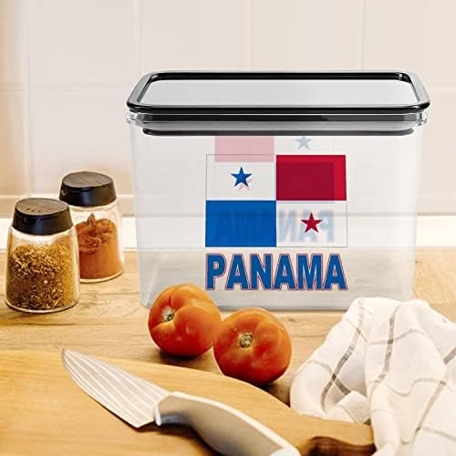 גאווה של פנמה-פנמה דגל אחסון קופסא פלסטיק מזון ארגונית מיכל מיכלי עם מכסה למטבח