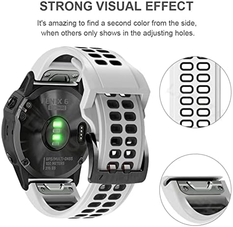 Soumix Silicone Smart Watchband רצועות עבור Garmin Fenix ​​7 6 6Pro 5 5 Plus 935 945 S60 S62 צמיד Quickfit 22 ממ.