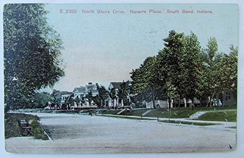 בציר 1909 גלויה החוף הצפוני כונן נווארה מקום סאות ' בנד אינדיאנה