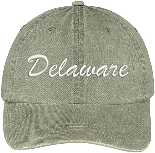 חנות הלבשה אופנתית Delaware State רקומה כותנה כותנה מתכווננת בפרופיל נמוך