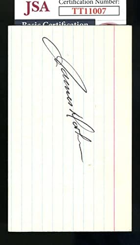 ג ' יימס דוהן חתם על חתימת כרטיס אינדקס של סטאר טרק 3 על 5