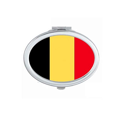 בלגיה לאומי דגל אירופה המדינה מראה נייד לקפל יד איפור כפול צד משקפיים