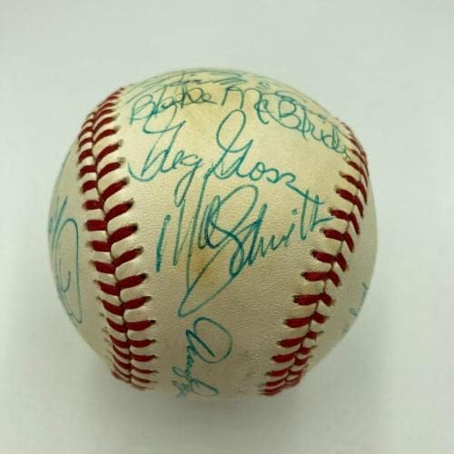 1979 קבוצת פילדלפיה פיליז חתמה על הבייסבול מייק שמידט פיט רוז JSA COA - כדורי בייסבול עם חתימה