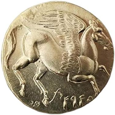 יוון מטבע זיכרון מטבע סוס זהב עם כנפיים אוסף מטבעות מיני קישוטי בית מלאכה למזכרת מתנת מזכרת