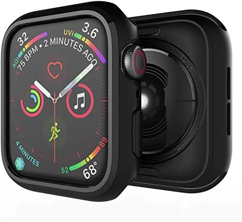 SINCETOP תואם למארז Apple Watch 40 ממ סדרת SE/6/5/4, גמיש רך גמיש אולטרה-דקיקה אנטי-סקרט וכיסוי פגוש TPU Iwatch אטום למגן מסך Apple Watch 40 ממ-1 חבילה