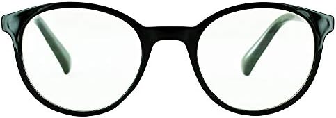 יוניסקס-למבוגרים הטוב ביותר קוראי סגלגל קריאת משקפיים שחור / ברור עדשה, 2.0