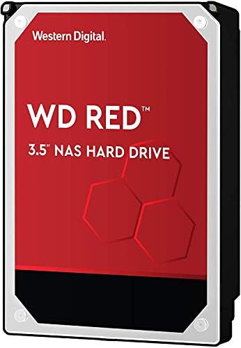 Western Digital 10TB WD אדום NAS כונן קשיח פנימי - 5400 סלד כיתה, SATA 6 GB/S, CMR, 256 MB מטמון, 3.5 - WD100EFAX