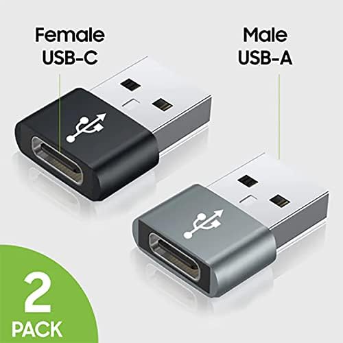 USB-C נקבה ל- USB מתאם מהיר זכר התואם ל- Sony G3226 שלך למטען, סנכרון, מכשירי OTG כמו מקלדת, עכבר, ZIP, GAMEPAD, PD