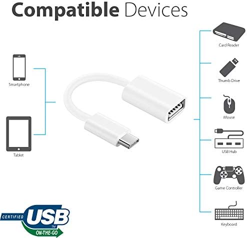 מתאם OTG USB-C 3.0 תואם לתצוגה ASUS PREART PA24AC שלך לפונקציות מהירות, מאומתות, מרובות שימוש, כמו מקלדת, כונני אגודל, עכברים וכו '.
