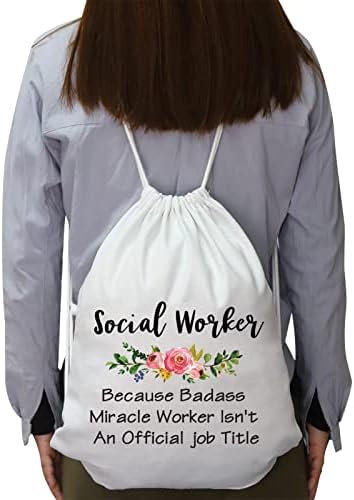 TSOTMO הערכת עבודה סוציאלית מתנה לעובדים סוציאליים מתנה סיום ליידה מכיוון שעובדת נס של Badass אינה תרמיל רשמי לתואר תפקיד