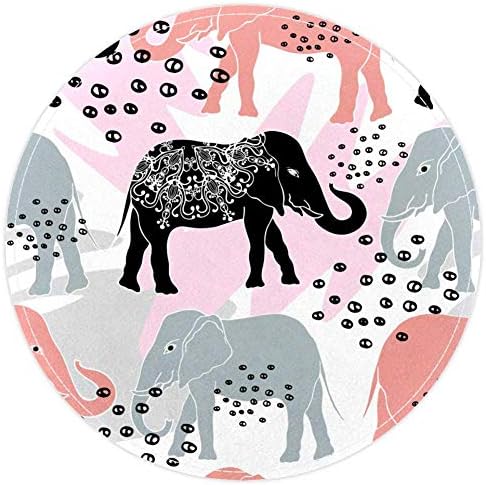 פילים צבעוניים של Heoeh, שפשפת שטיחי שטיחים בגודל 15.7 אינץ