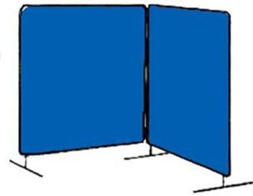 טילמן 6042066 6'x6 '14mil. 2 וילון ריתוך ויניל כחול פנל עם מסגרת