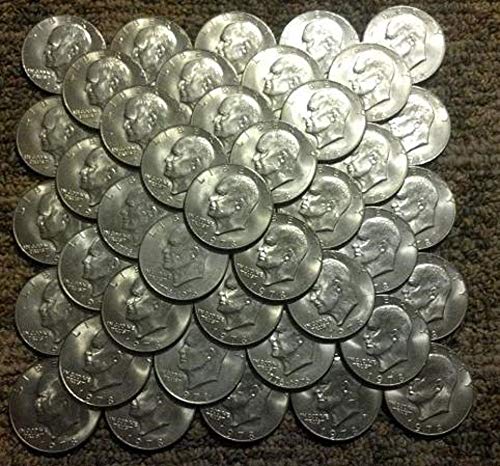 PD U.S. Eisenhower ike מטבע דולר דולר - סט של 2 מטבעות תאריכים שונים - 1971 עד 1978 מטבעות אספן 1 $