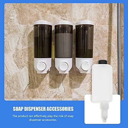 Exceart 3 שמפו ריק לבקבוקון סט סבון מתקן לקיר אמבטיה קיר הרכבה ידנית ג'ל ג'ל נוזל מתקן מזגן למטבח ומכלים מסחריים בקבוק סבון שמפו בקבוק שמפו