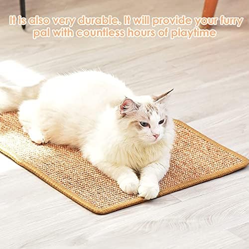 2 יחידות חתול מגרדים לחתולים מקורה, 17.71 * 7.87 ב סיסל בד חתול משטח גירוד חתול גרדן, החלקה אופקי חתול רצפת משטח גירוד שטיח, להגן על שטיחים וספות
