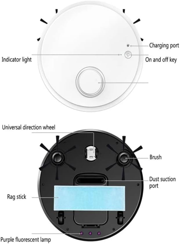 שואב אבק אוטומטי לרובוט - פונקציונליות יבשה ורטובה - תנועה ונגישות של 360 מעלות - אלחוטי ונטען לחלוטין