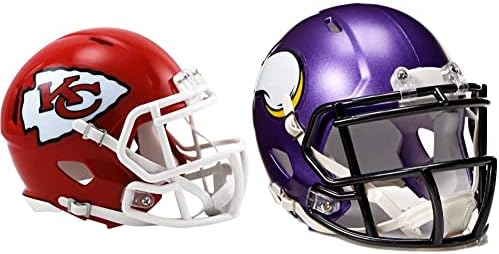 רידל יוניסקס מהפכה למבוגרים Riddell NFL קנזס סיטי ראשי מהירות קסדה מיני, צבע צוות, אחד בגודל אחד ארהב & יוניסקס מהפכה למבוגרים NFL NFL Minnesota Vikings Speed ​​Mini Heelmet, צבע צוות, בגודל אחד אותנו