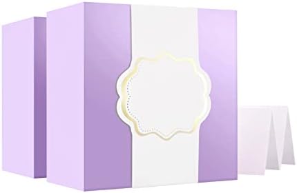 ARTDEARM 2 קופסאות מתנה עם להקות עטיפה 8x8x4 אינץ ', קופסאות מתנה עם מכסים, קופסאות הצעות לחתן, קופסאות מתנה עם כרטיס ברכה למתנות