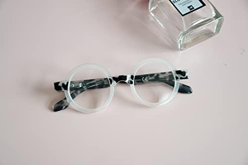 כוורן עגול קריאת משקפיים לנשים רטרו קוראי משקפיים-שחור/צב +1.75