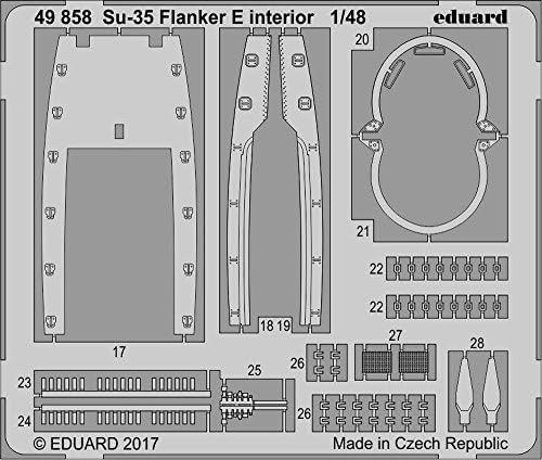 אביזרי Eduard 49858 אביזר לייצור דגם SU 35 Flanker E פנים לקיטי הוק