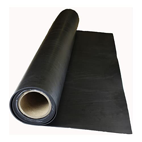 גיליון גומי, EPDM, רוחב גומי 10 אינץ ', אורך גומי 2 רגל, עובי גומי 3/8 אינץ', 60A, גיבוי רגיל