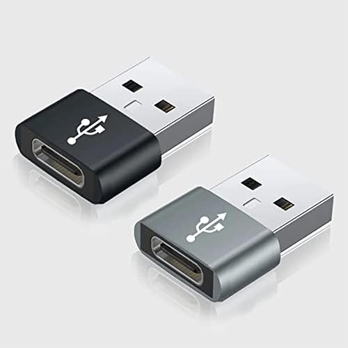 USB-C נקבה ל- USB מתאם מהיר זכר התואם למרצדס 2020 GLS450 שלך למטען, סנכרון, מכשירי OTG כמו מקלדת, עכבר, רוכסן, GamePad, PD
