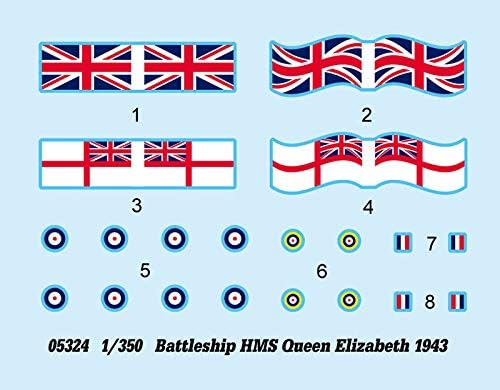 חצוצרן 1/350 ספינת קרב בריטית המלכה אליזבת 1941