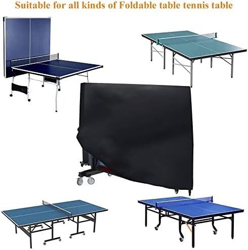 שולחן טניס שולחן טניס כיסוי חיצוני מקורה מקפיל פינג פונג מגן שולחן
