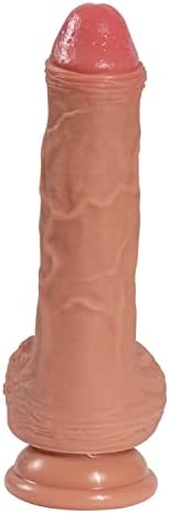 צעצועי מין למבוגרים דילדו אמיתי, 7.76 אינץ 'סיליקון גמיש רך דילדו אנאלי גדול עם בסיס כוס יניקה חזק
