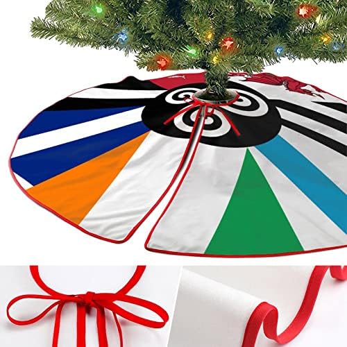 דגל משולב של חצאית עץ חג המולד של אומות חג המולד של אומות חג המולד וינטג 'קישוטי חג המולד קישוטי חג המולד למסיבת השנה החדשה לחג