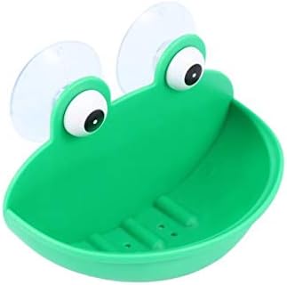 מחזיק סבון סבון ZCMEB צפרדעי חדר אמבטיה מארז סבון בצורת כוסות יניקה