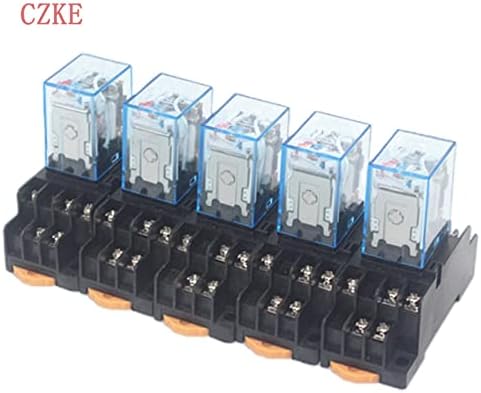 Modband my4nj coil AC12V AC24V DC12V DC24V AC110V AC220V HH54P 5A 220V ממסר מטרה כללי אלקטרומגנטי מיניאטורי עם בסיס 1PCS