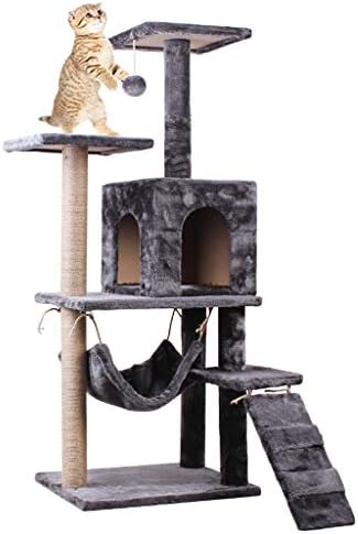 חתול עץ חתול טיפוס מסגרת חתול מגדל חתול וילה חתול מסגרת עם חתול מיטה, מתאים חתול טיפוס ומשחקים