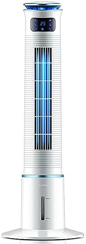 ליליאנג-אלגנטי כחול ולבן שלושה בלוק רוח מהירות אינטליגנטי מגע לחות קירור פעולה פשוטה אוטומטי כיבוי מסך מגדל סוג נייד מים קירור מאוורר-1