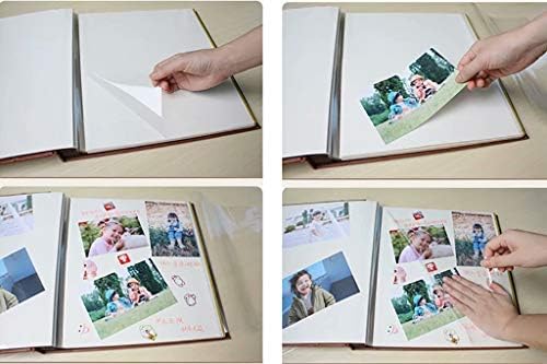 סרט דבק עצמי של DIY אלבום תמונות PU עמוד פנימי לבן לזוגות צמיחה משפחתית 40 עמודים 34x33x4 סמ