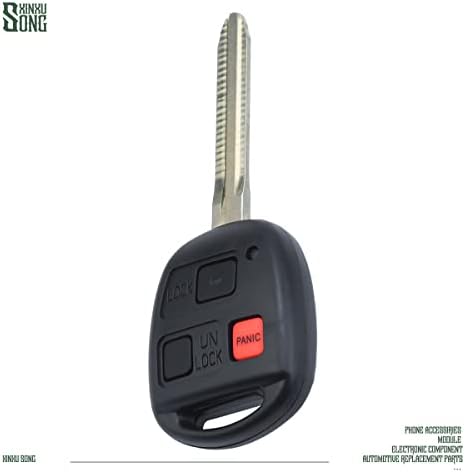 Xinxusong Hyq12BBT מקש מכונית FOB כניסת בקרה ללא מפתח כניסה מרחוק 3 רכבי כפתור החלפת