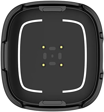 Awaduo Smartwatch כיסוי מלא כיסוי מחשב מגן על כיסוי מגן עם מגן מסך זכוכית מזג תואם ל- Fitbit Versa 4, אביזרי שעון רכים ועמידים