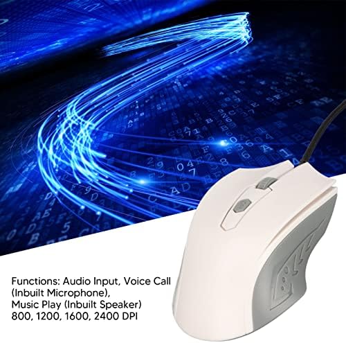 עכבר קווי קלט קולי עיצוב ארגונומי עכבר גיימינג תואם ביותר עם מפתח קולי קלט קולי