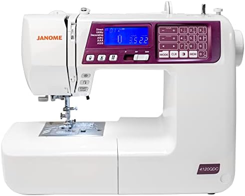 JANOME 4120QDC-G מכונת תפירה ותפירה ממוחשבת עם ערכת שמיכת בונוס