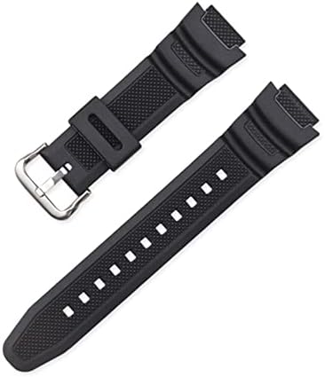 רצועת שעון גומי TTUCFA עבור CASIO AQ-S810W/S800W AE-1000W SGW-400H/300H/500H W-735H SILICONEWATT STRAP BLACK BAND BAND צמיד