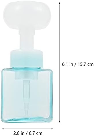 קבילוק ברור מיכל קצף מתקן לסבון פרח צורת ריק קצף נוזל בקבוק יד סבון מכולות עיתונות בקבוק למטבח אמבטיה כחול נסיעות רחצה מכולות
